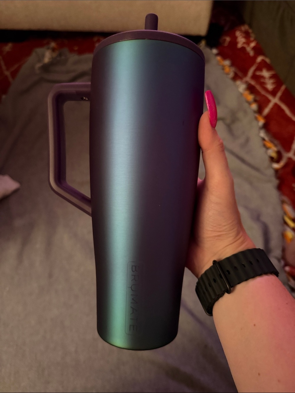 Brumate NWOT irridescent purple and blue Era 40oz